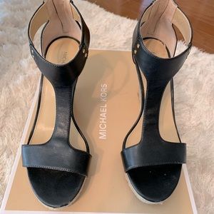 Michael Kors Black Wedges Size 8.5